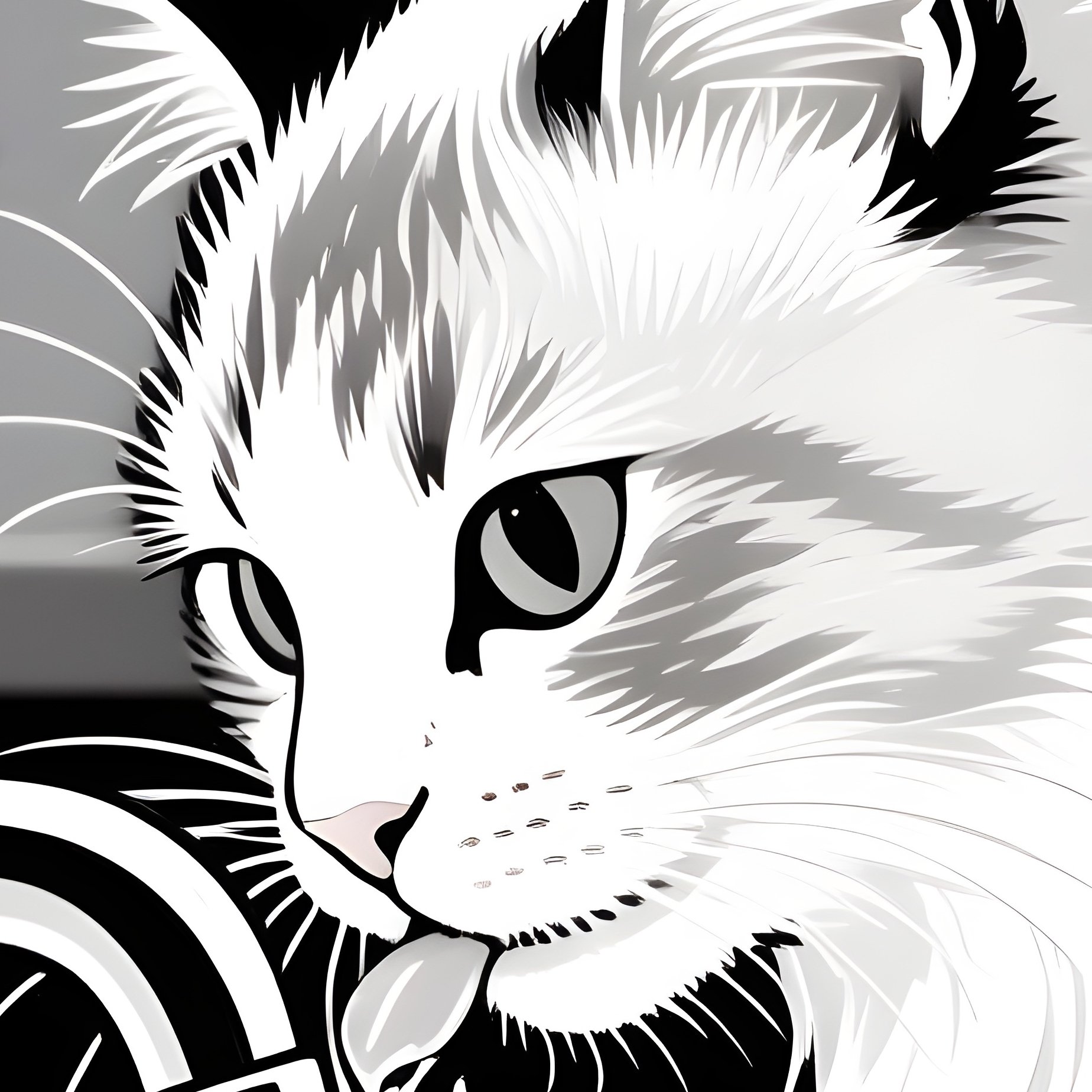 Siberian Cat Drinking Water From Tap Scientific Research - Full Resolution Quality Preview