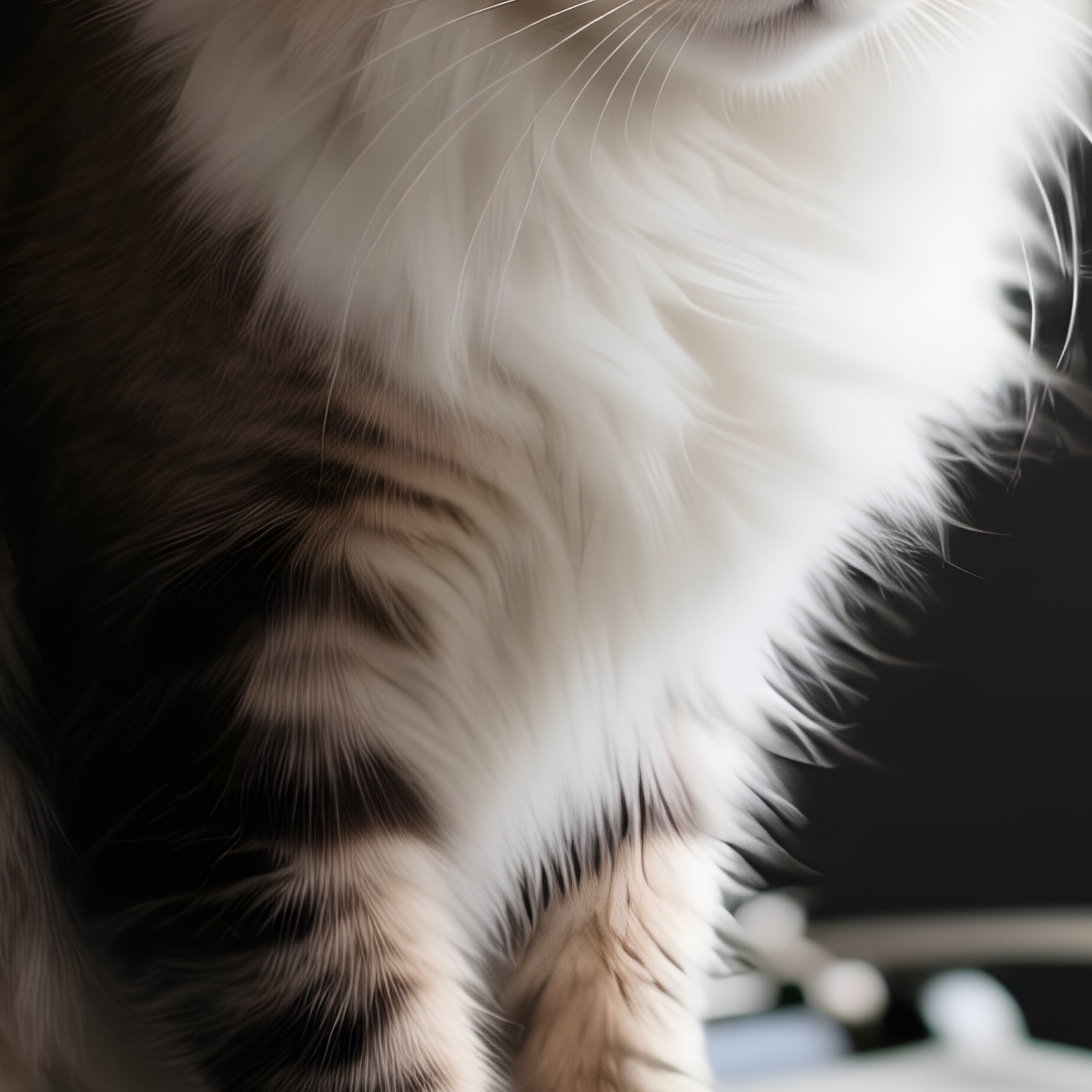 Siberian Cat On Keyboard Laptop Image 03 - Full Resolution Quality Preview