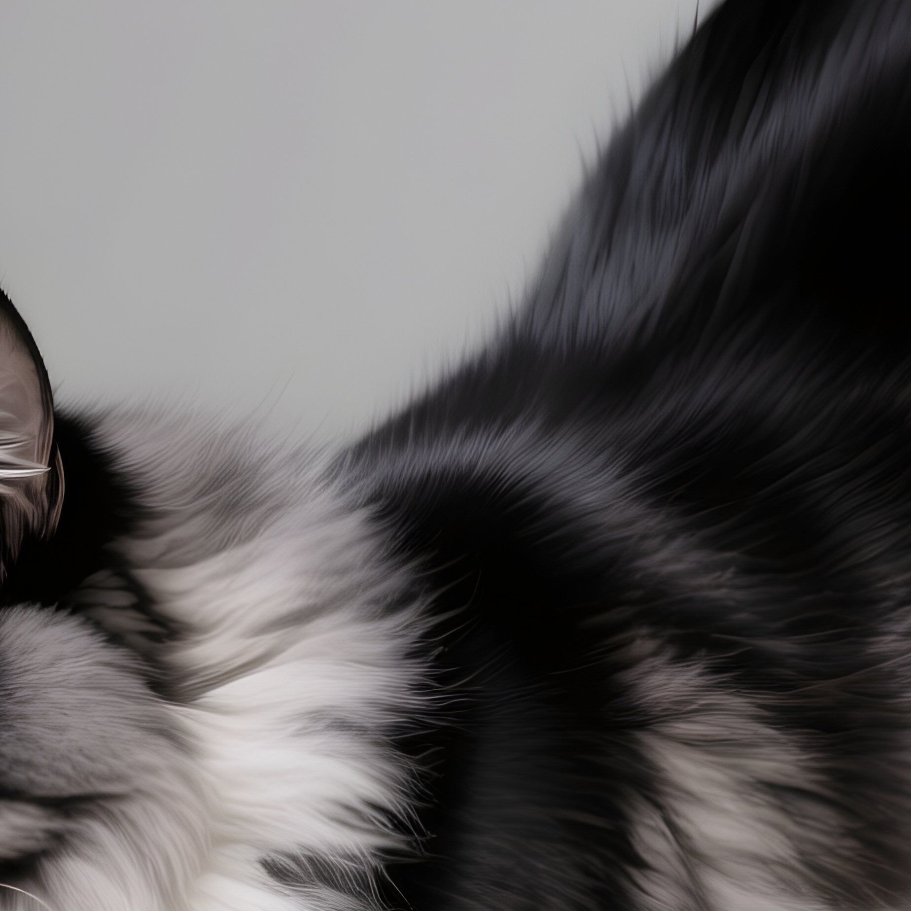 Siberian Cat Stretching With Arched Back - Full Resolution Quality Preview