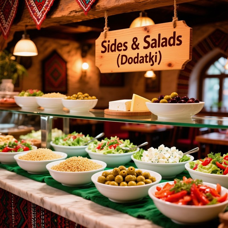 Sides Salads Dodatki Ethnic Cuisine Salad Bar