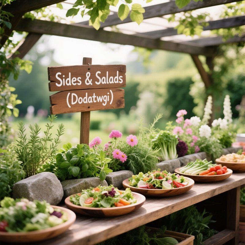 Sides Salads Dodatki Garden Salad Bar