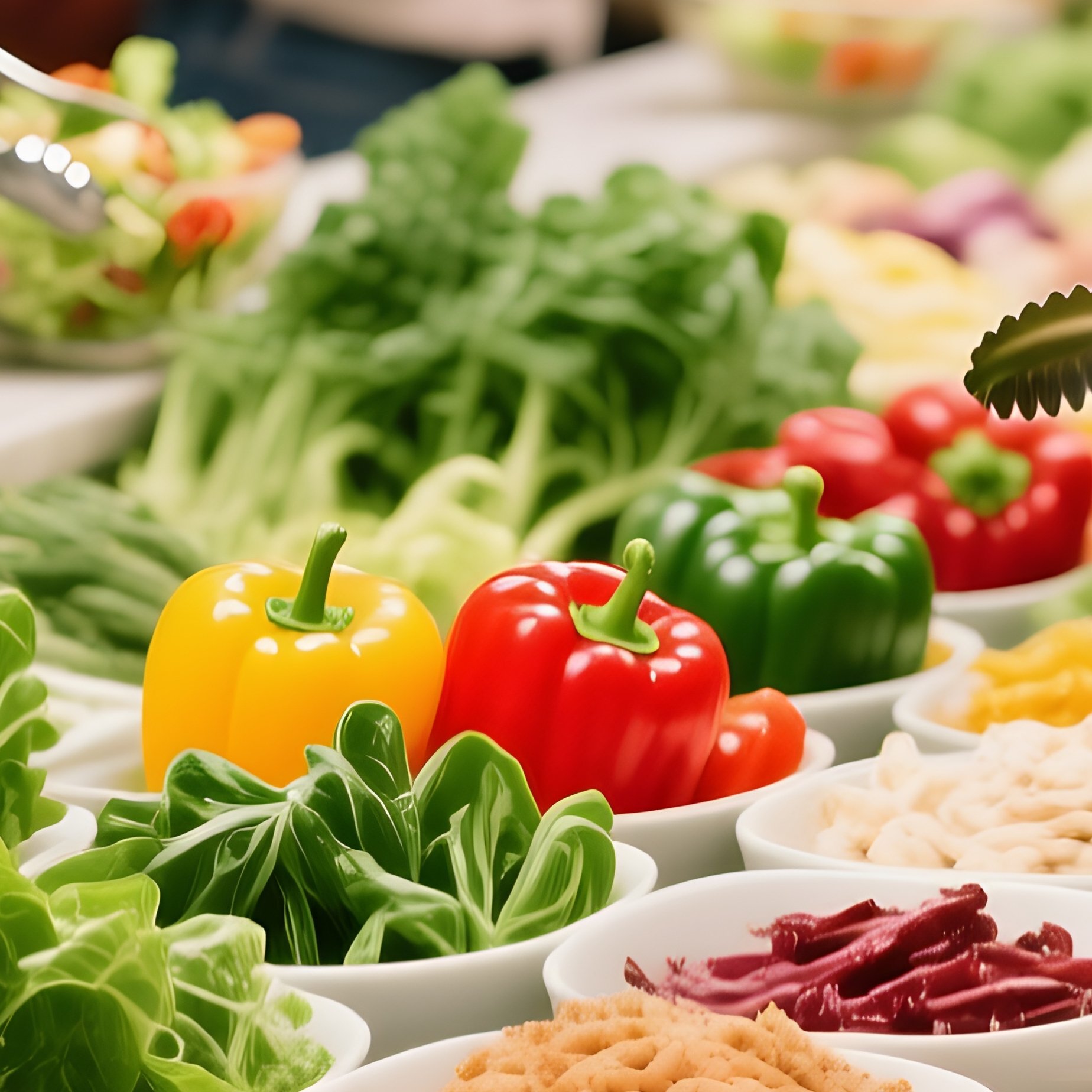 Sides Salads Dodatki Restaurant Salad Bar - Full Resolution Quality Preview