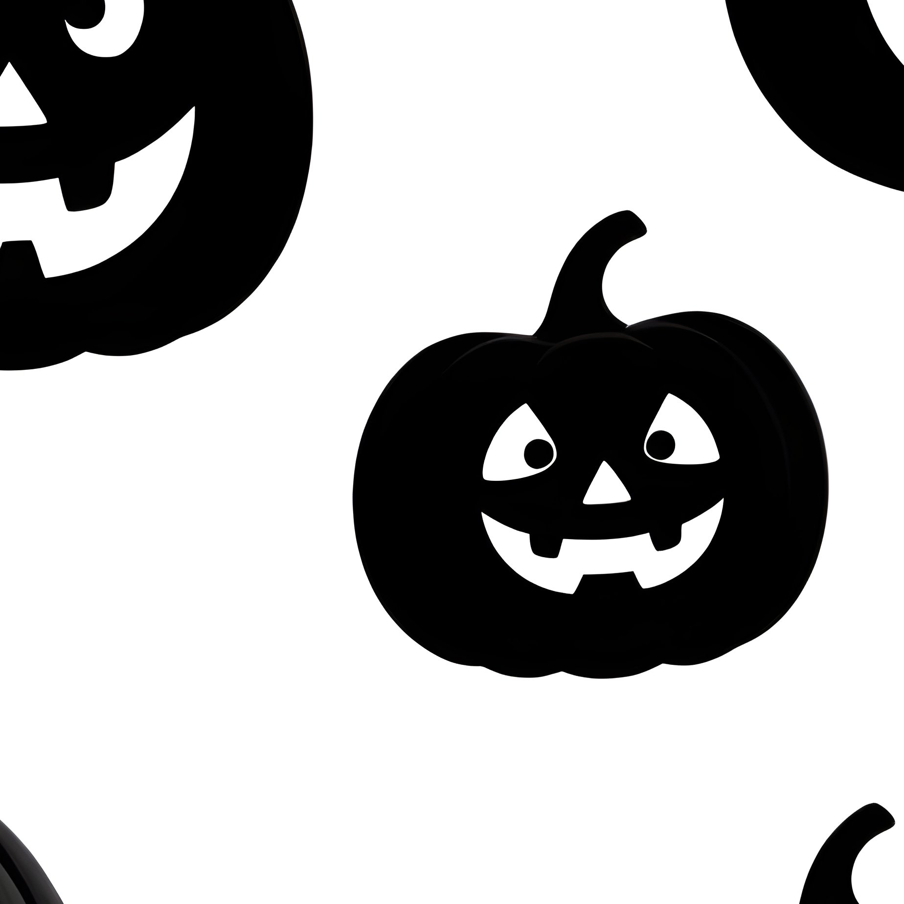 Silhouettes Of Carved Pumpkins Halloween Pumpkin - Full Resolution Quality Preview
