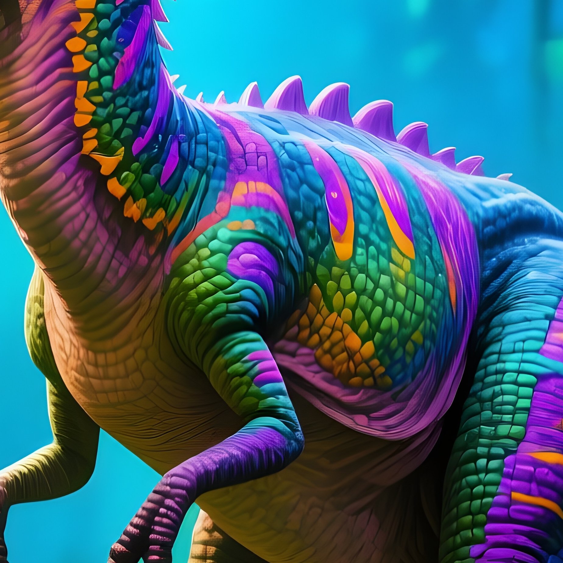 Sinraptor Dinosaur Fantasy Art - Full Resolution Quality Preview