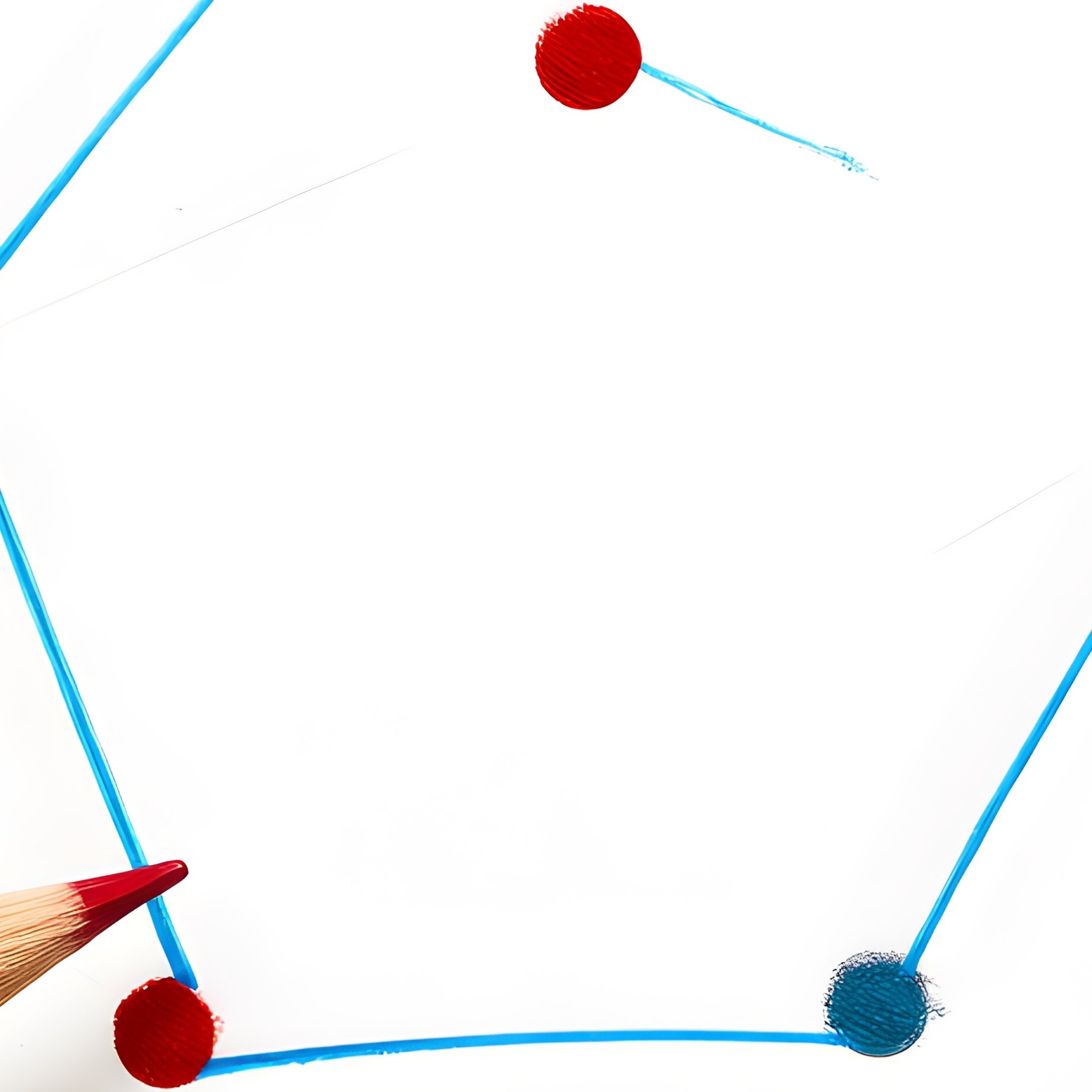 Six Dots In Hexagon With Colored Pencils - Full Resolution Quality Preview