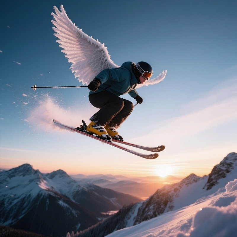 Ski Jumper Frost Wing Sunrise Peaks