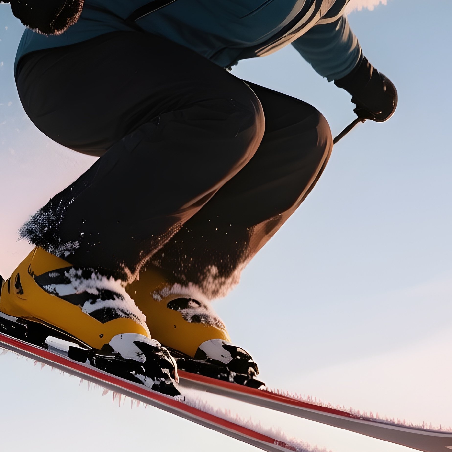 Ski Jumper Frost Wing Sunrise Peaks - Full Resolution Quality Preview
