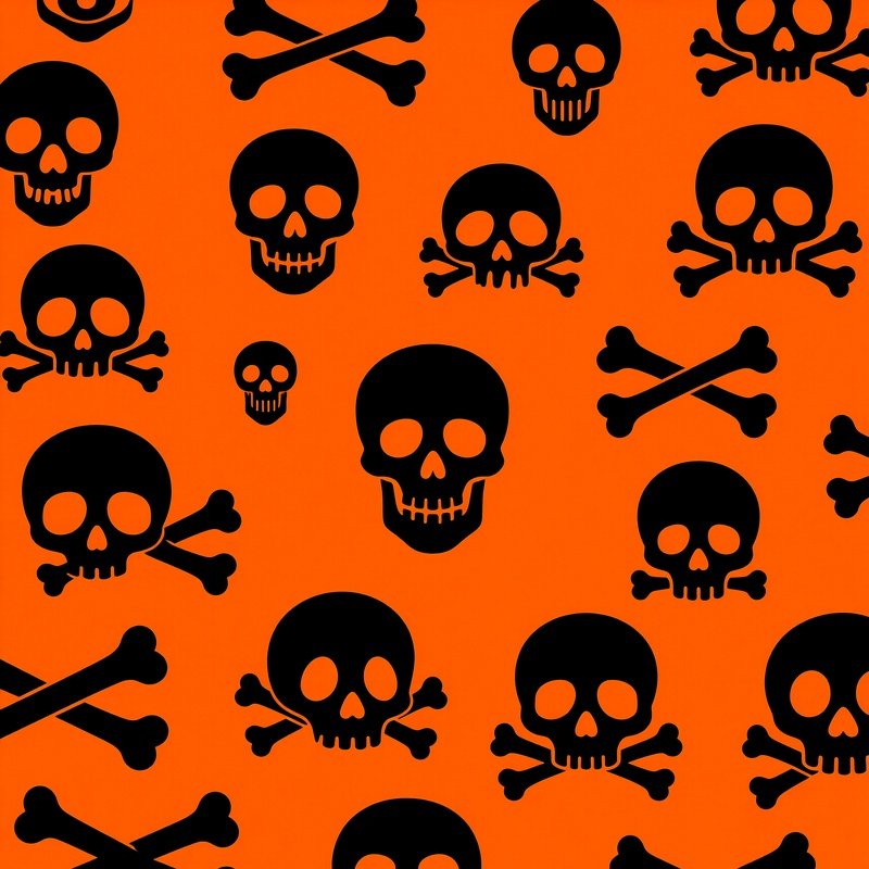 Skull And Crossbones Pattern Skull Crossbones