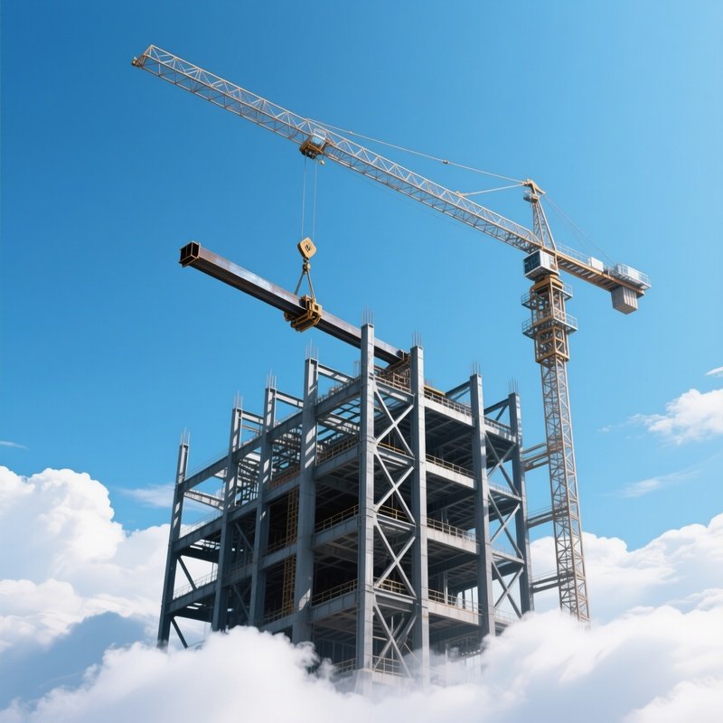 Skyscraper Skeleton Under Construction