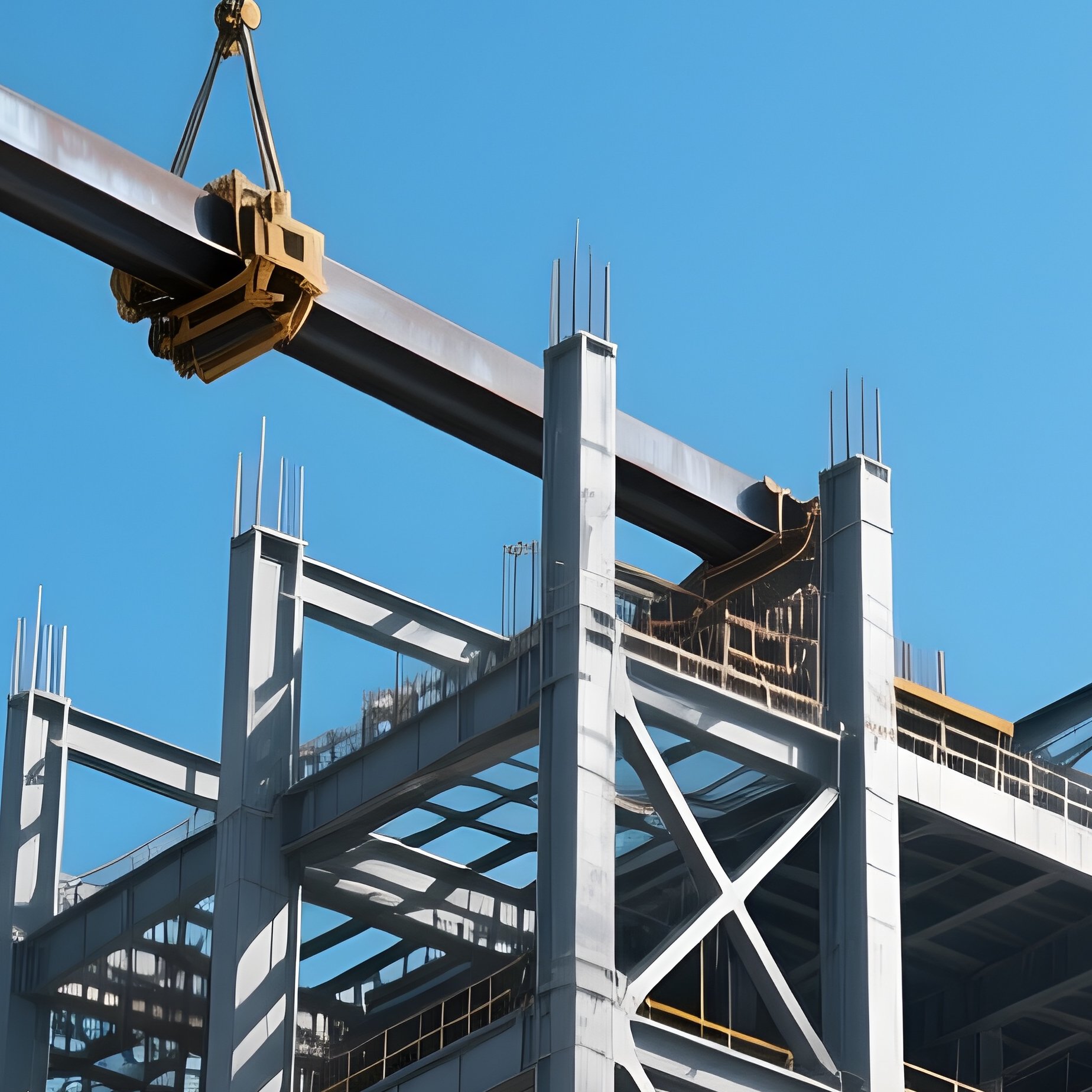 Skyscraper Skeleton Under Construction - Full Resolution Quality Preview