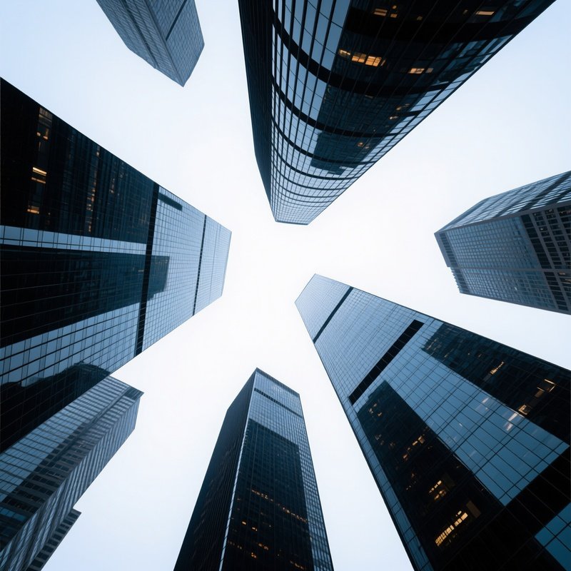 Skyscrapers In An Urban Setting Urban Architecture