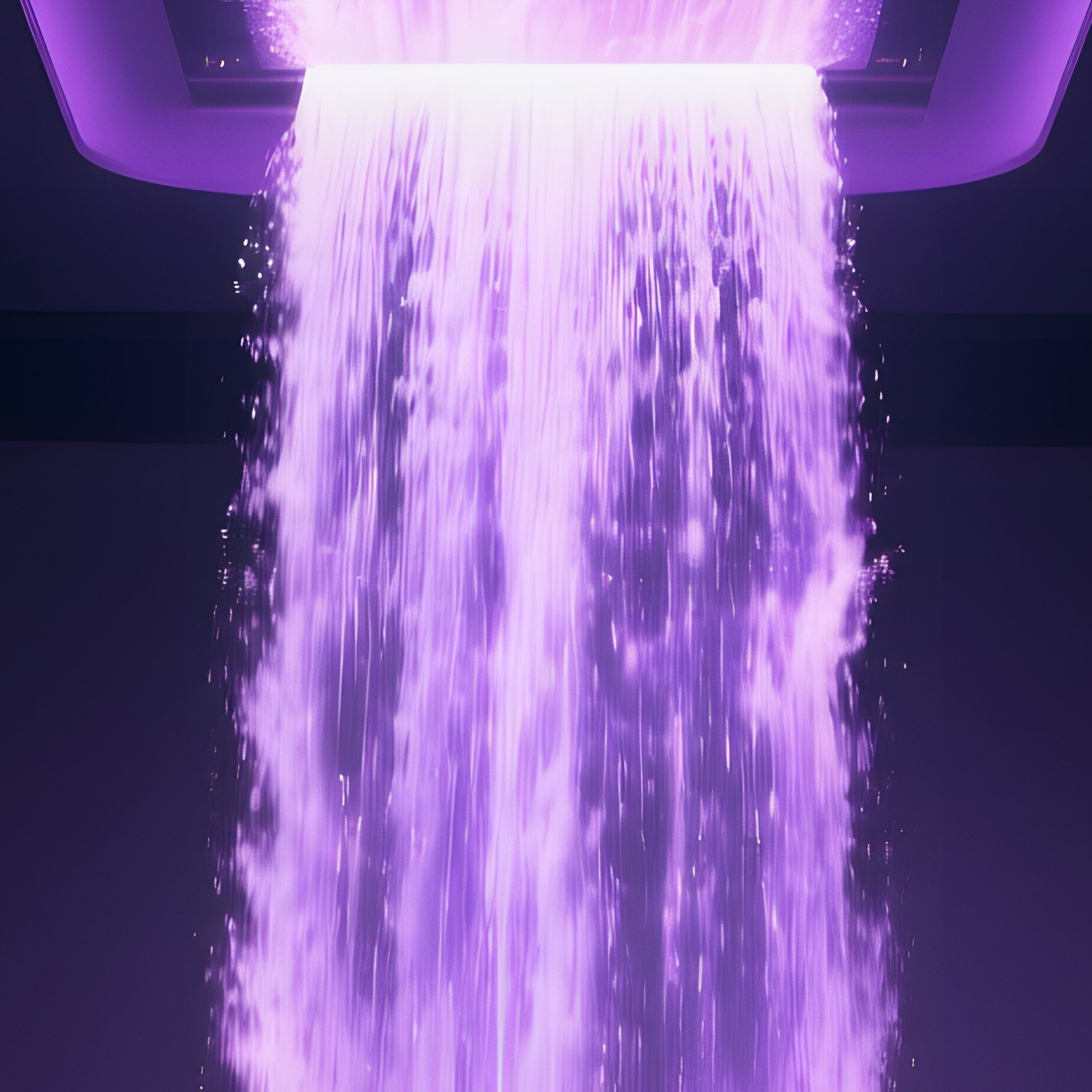 Sleek Contemporary Theater Lobby Digital Waterfall - Full Resolution Quality Preview