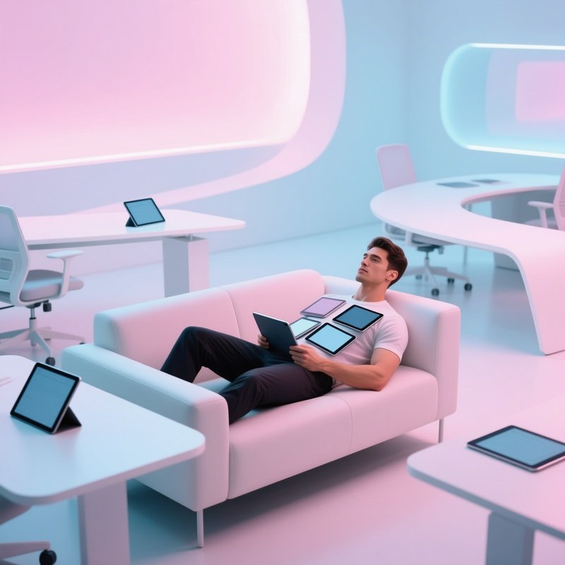 Sleek Modern Office Fit Model Reclining