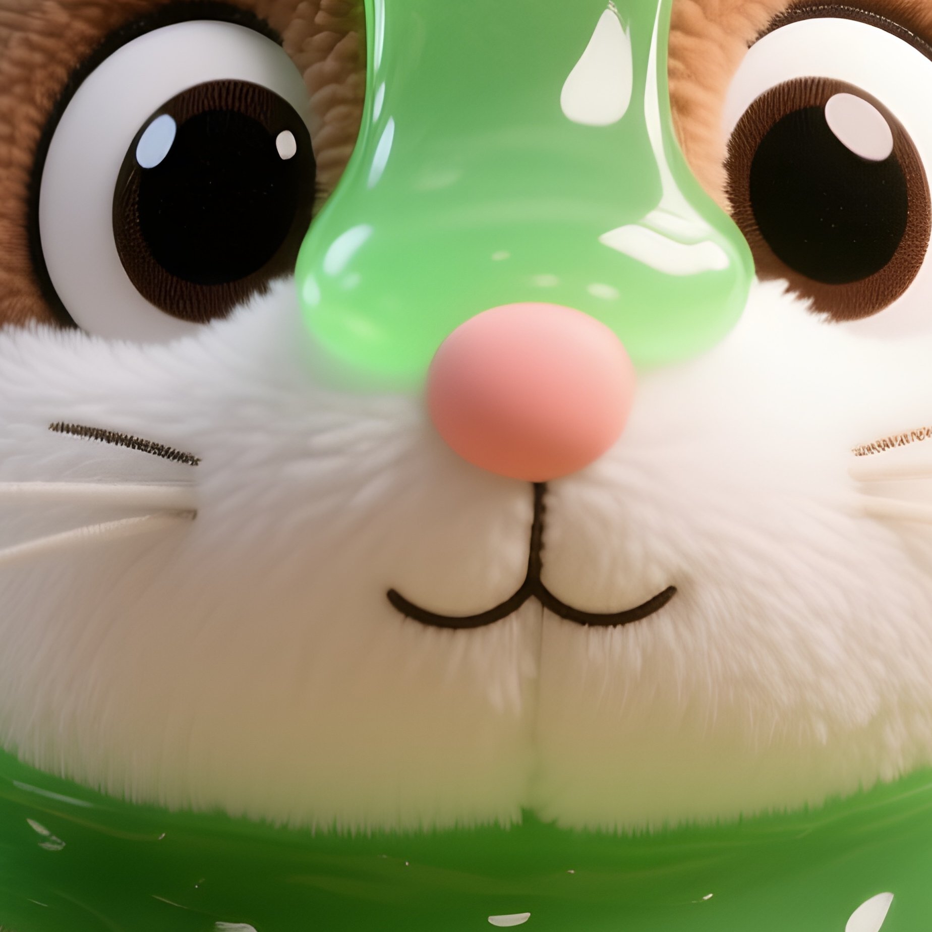 Slime Mouse Green Goo Squishy Toy - Full Resolution Quality Preview