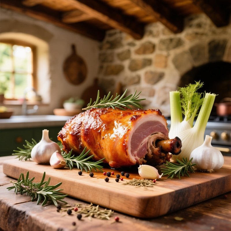 Slow Roasted Porchetta With Fennel Garlic Rosemary