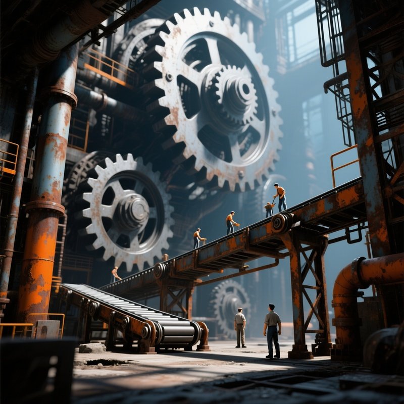 Small People Among Giant Machines