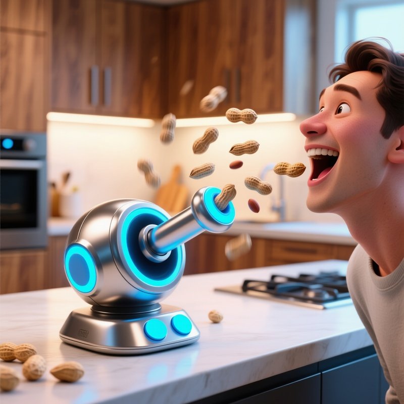 Snack Catapult Voice Activated Peanut Launcher