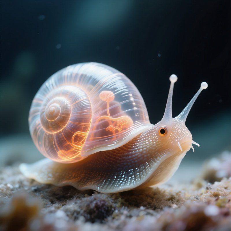 Snailfish – Translucent Skin Showing Soft Glowing Organs.