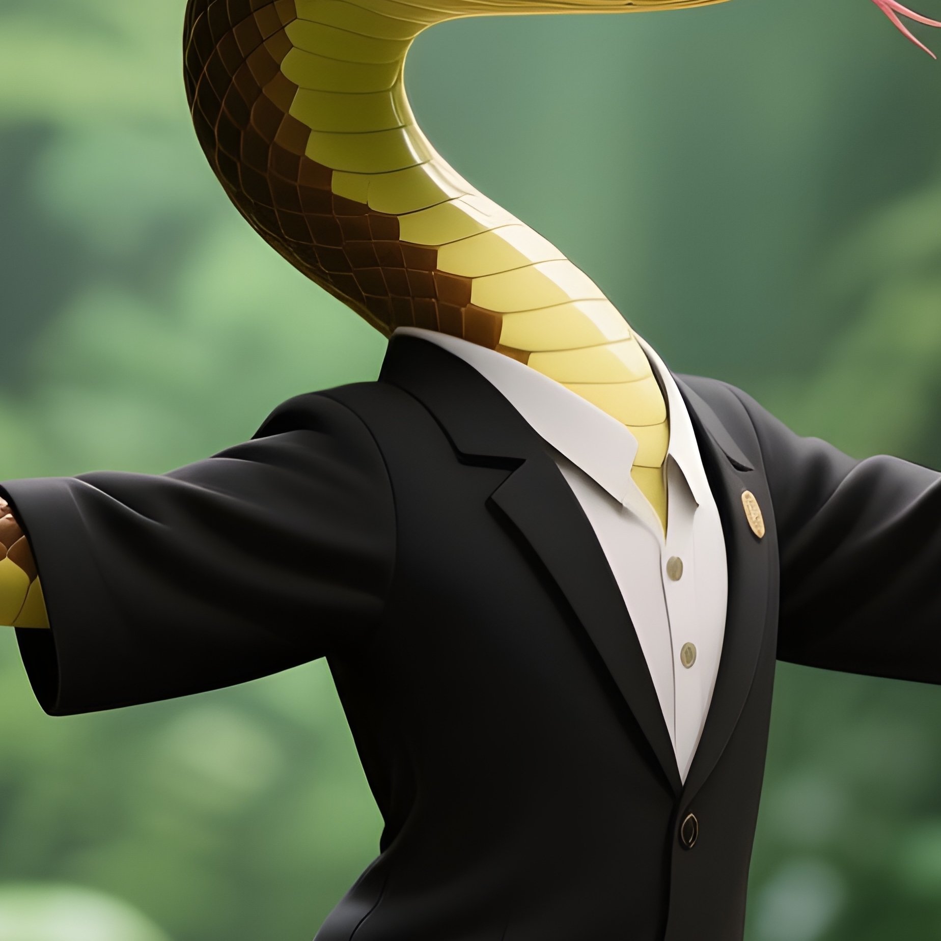 Snake Yoga Instructor In Jungle - Full Resolution Quality Preview