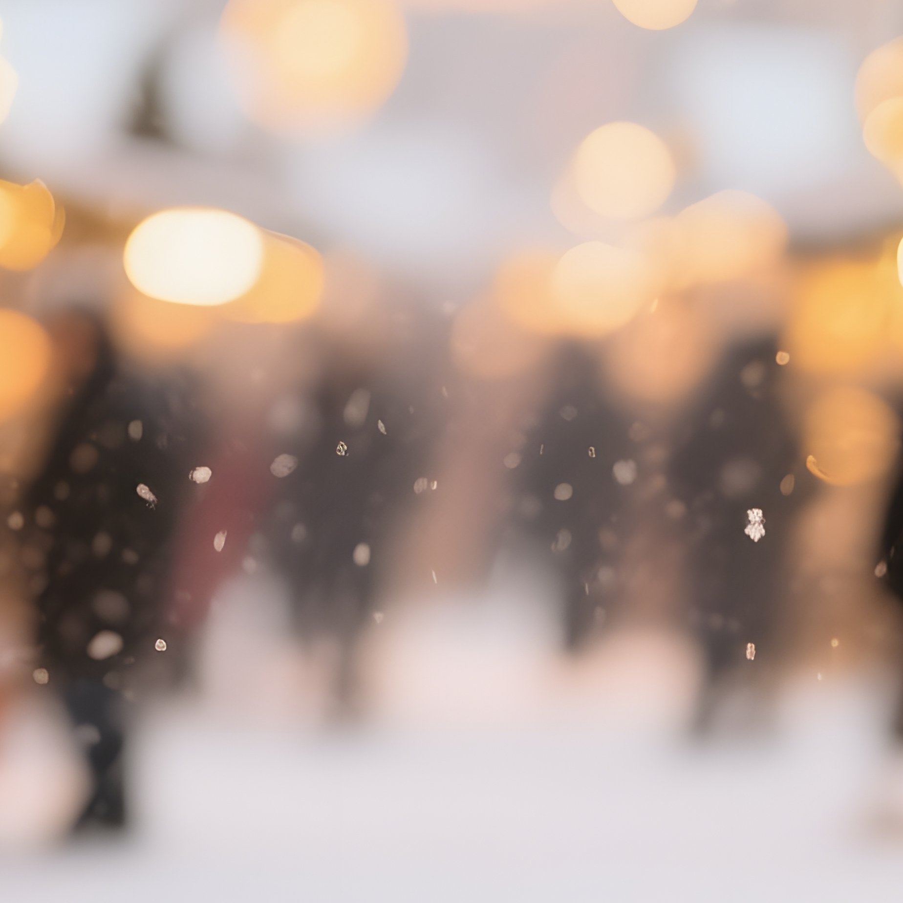 Snow Covered Christmas Market Scene Christmas Market - Full Resolution Quality Preview