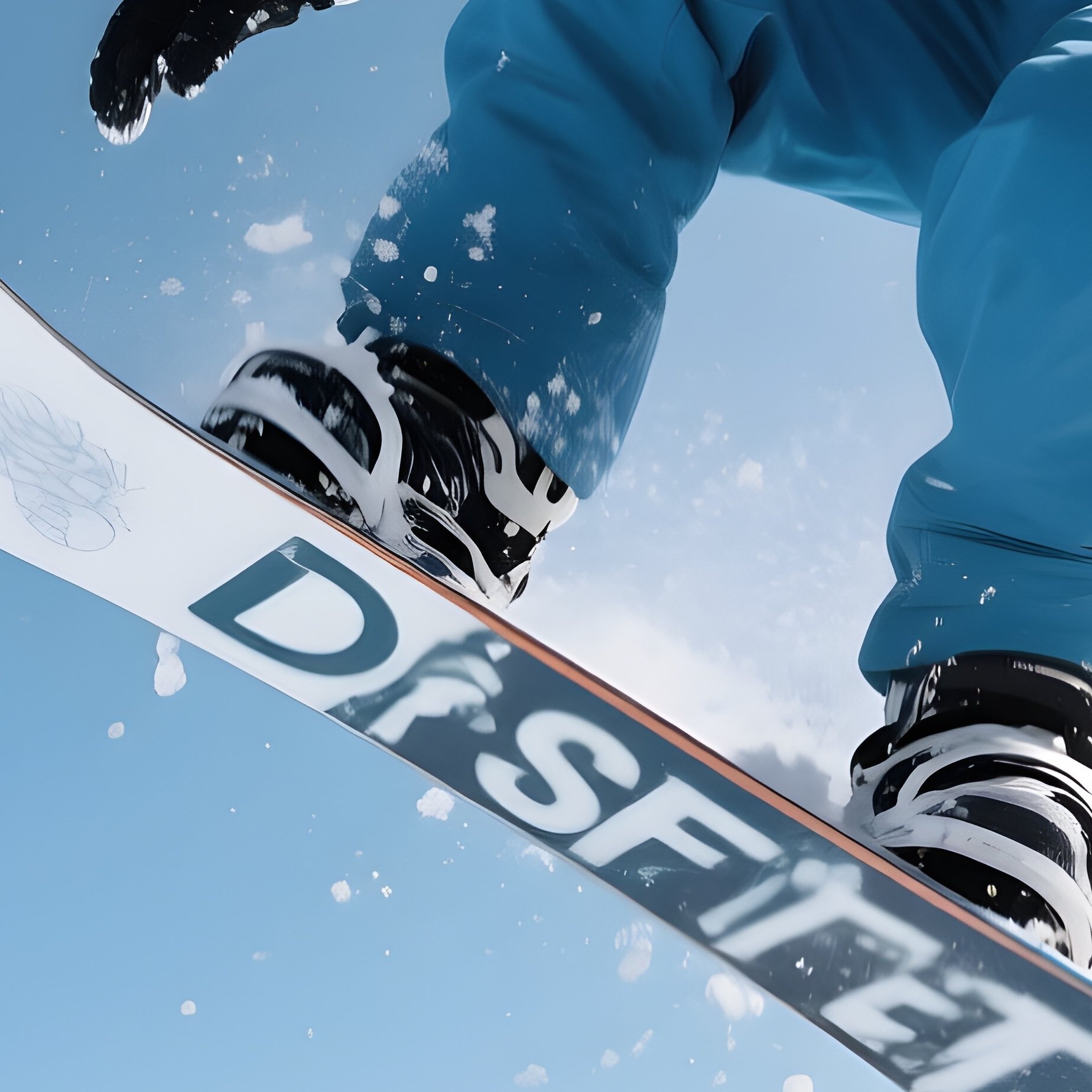 Snowboarder Frost Drifter Jumping Over Polar Bear - Full Resolution Quality Preview