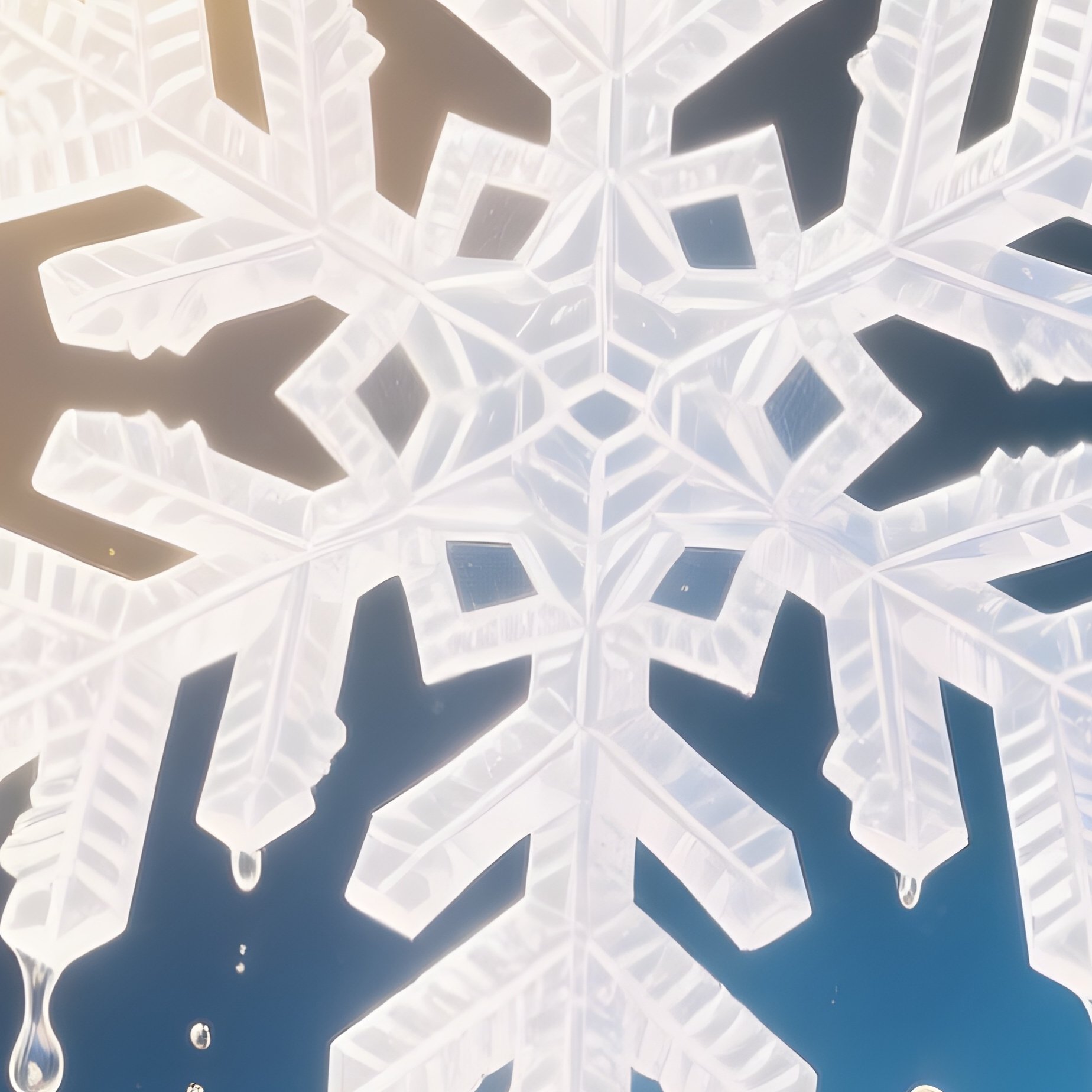 Snowflake Melting Fantasy Science Fiction - Full Resolution Quality Preview