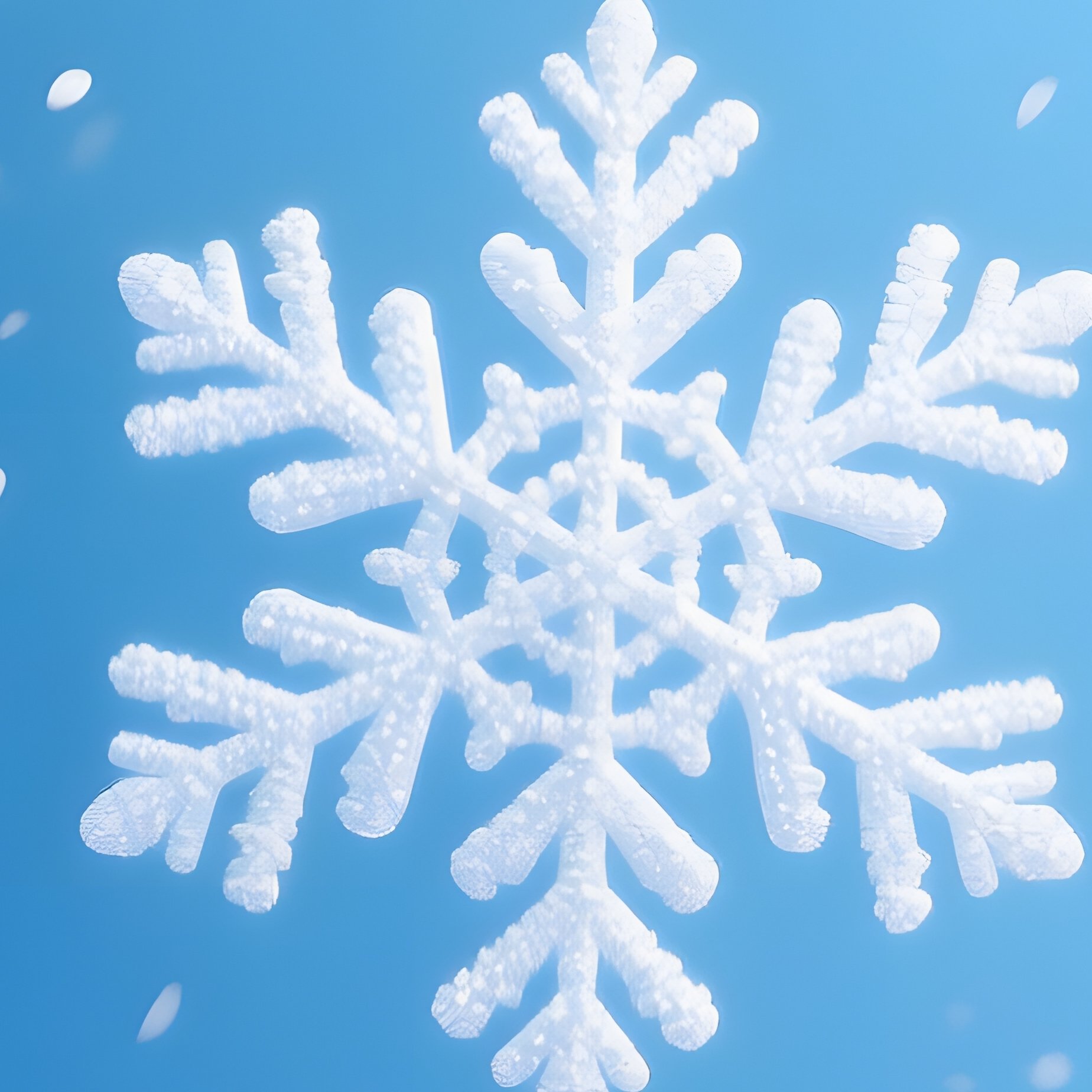 Snowflakes On A Blue Background Winter Snowflakes - Full Resolution Quality Preview