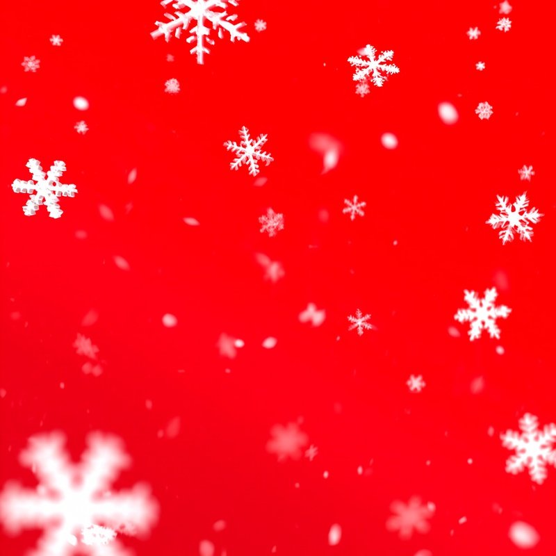 Snowflakes On A Red Background Snowflakes Red Background
