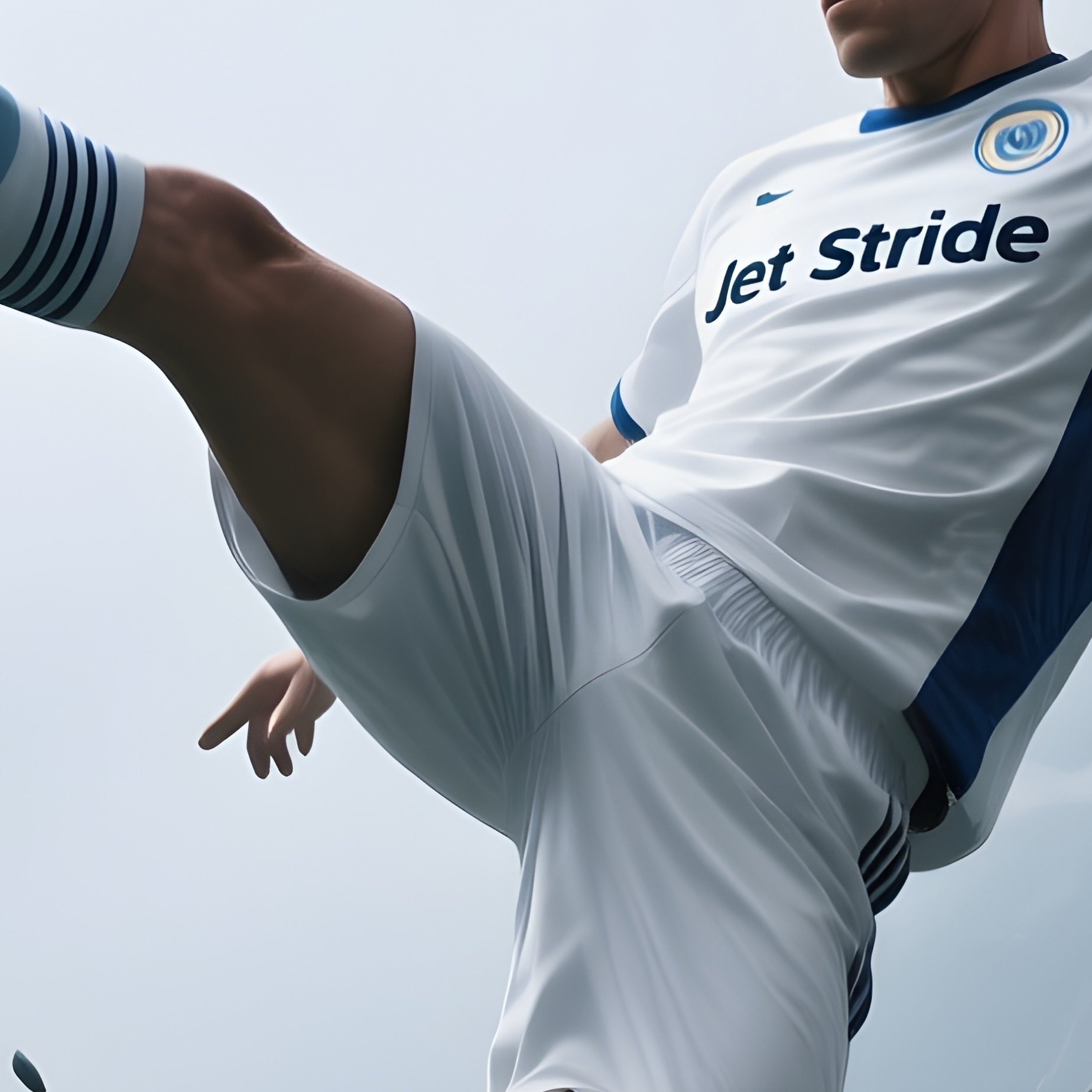 Soccer Player Overhead Kick Storm Fiction - Full Resolution Quality Preview