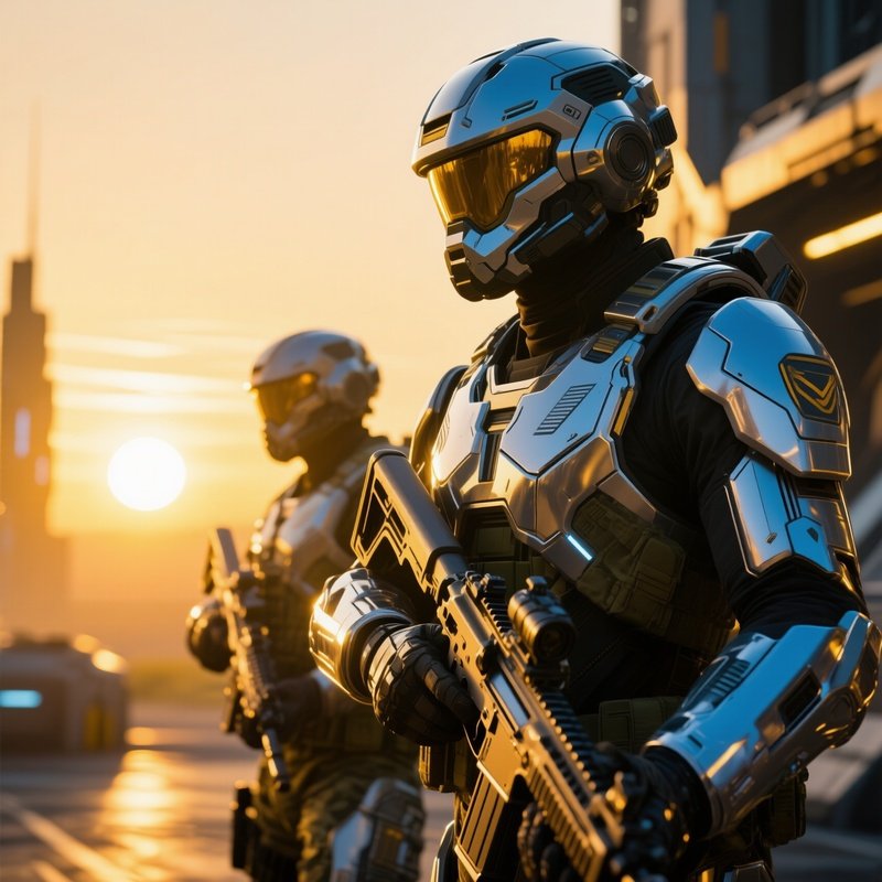 Soldiers At Sunrise Science Fiction