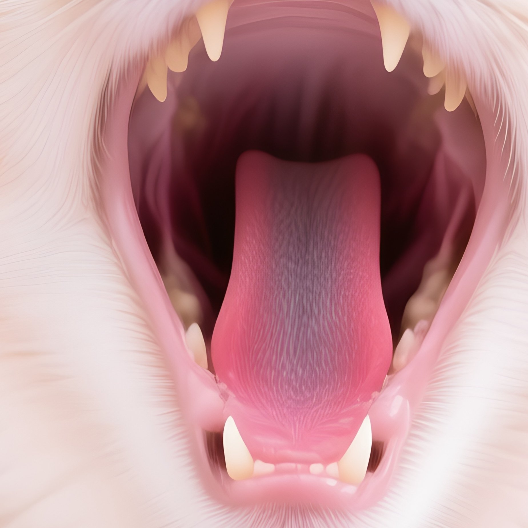 Somali Cat Mid Yawn - Full Resolution Quality Preview