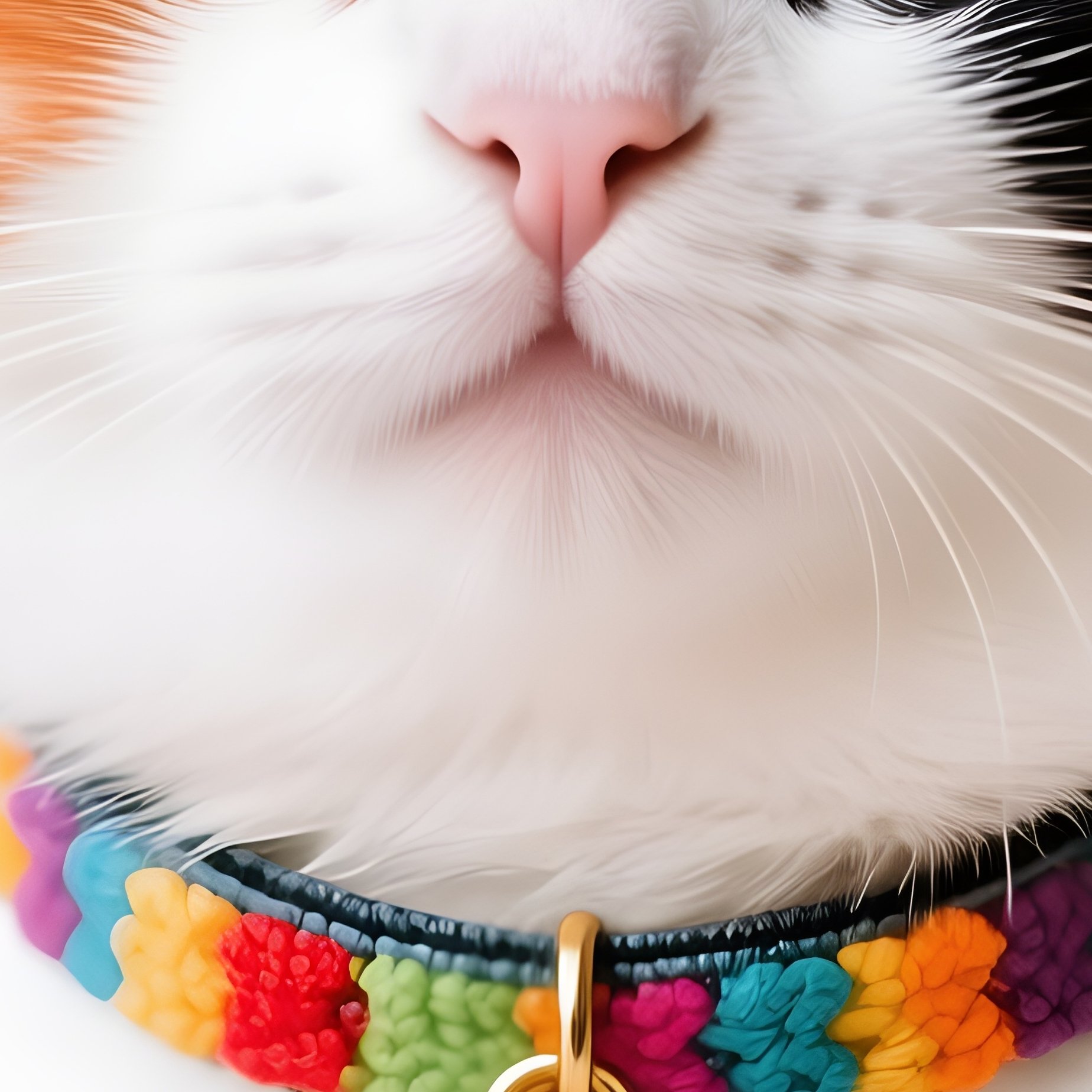 Somali Cat Wearing A Cute Collar With Bell - Full Resolution Quality Preview