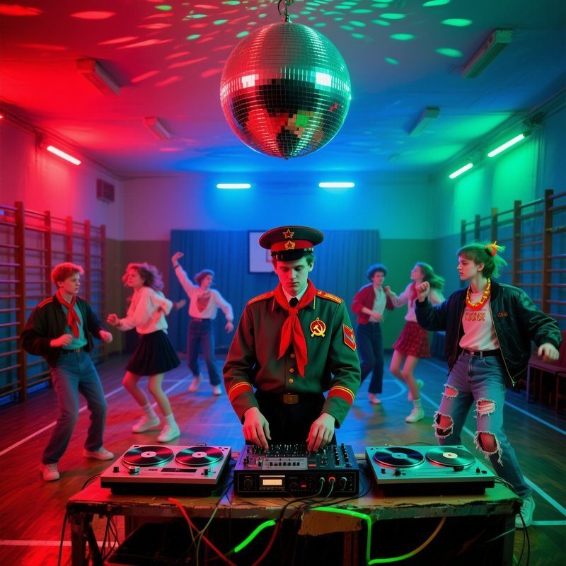 Soviet Disco 1988 High School Gymnasium