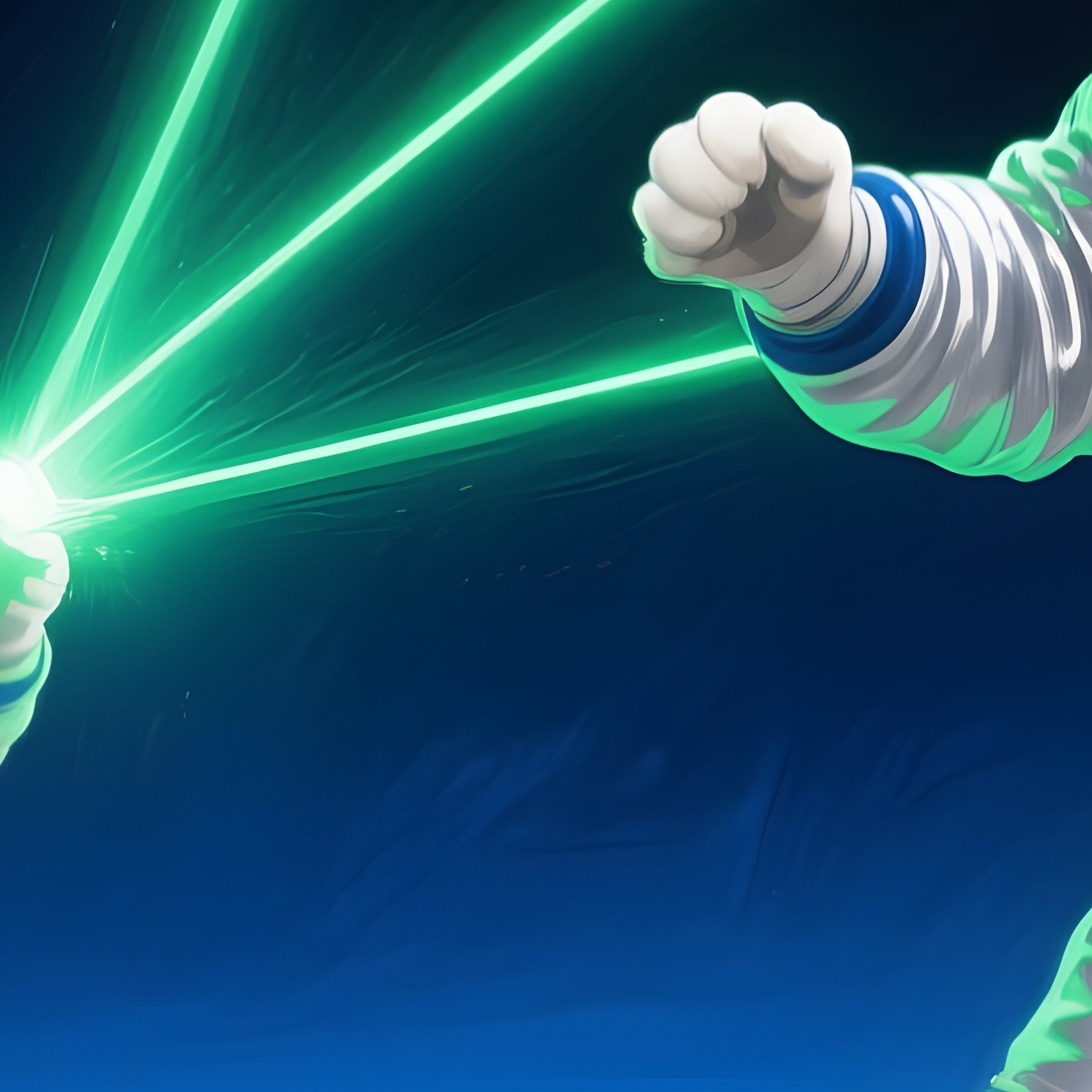 Space Cats Laser Chase Art - Full Resolution Quality Preview