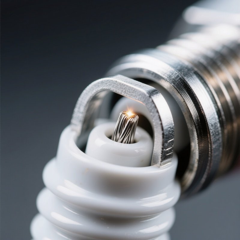 Spark Plug Macro Platinum Electrode