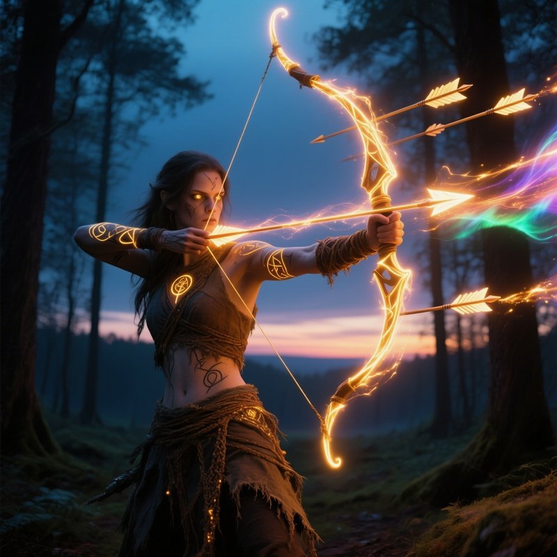 Spell Archer Shooting Light Arrows