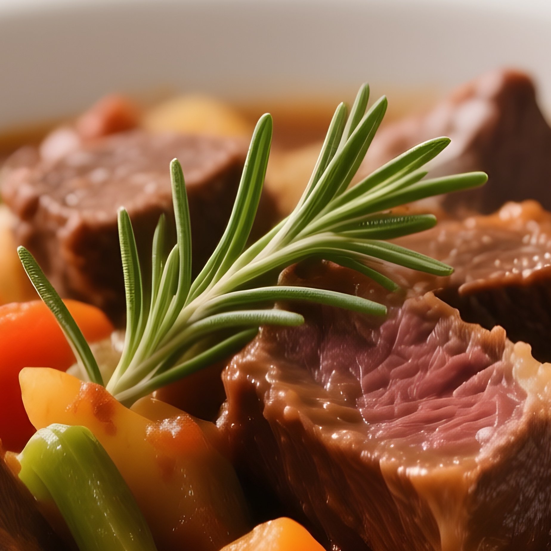 Spezzatino Di Manzo Slow Braised Beef Stew With Vegetables, Wine, And Herbs - Full Resolution Quality Preview