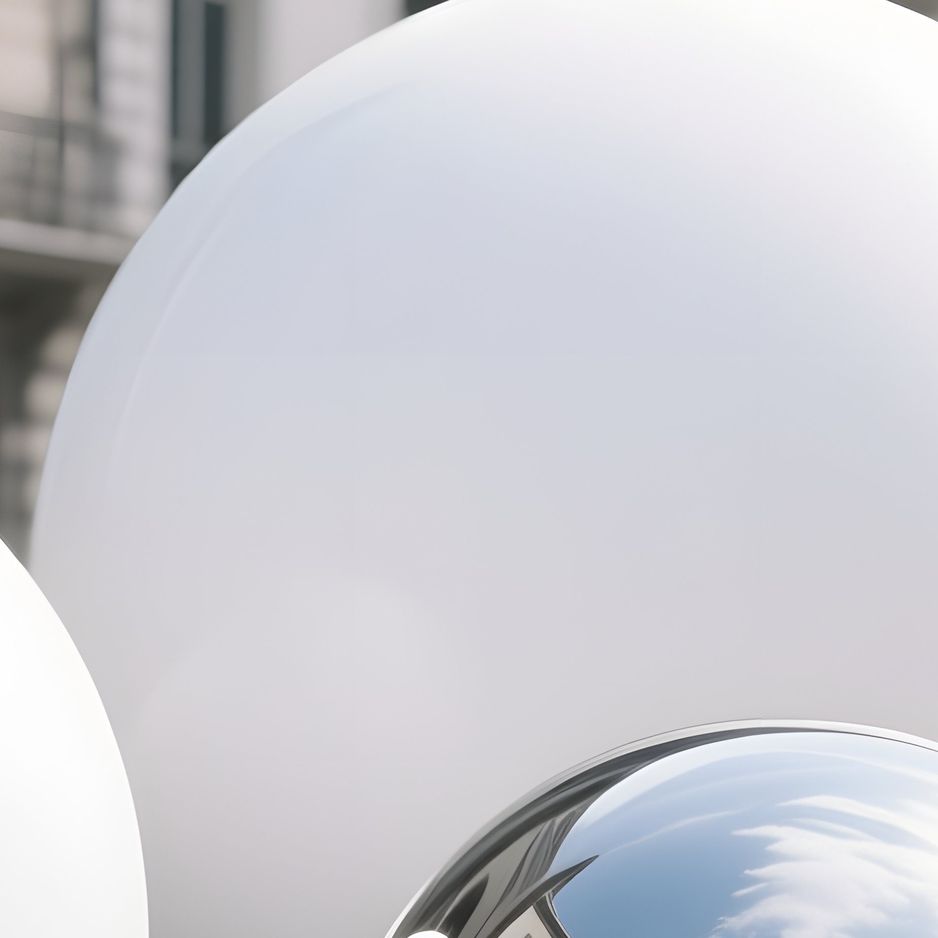 Spheres In An Urban Setting Urban Art Spheres - Full Resolution Quality Preview