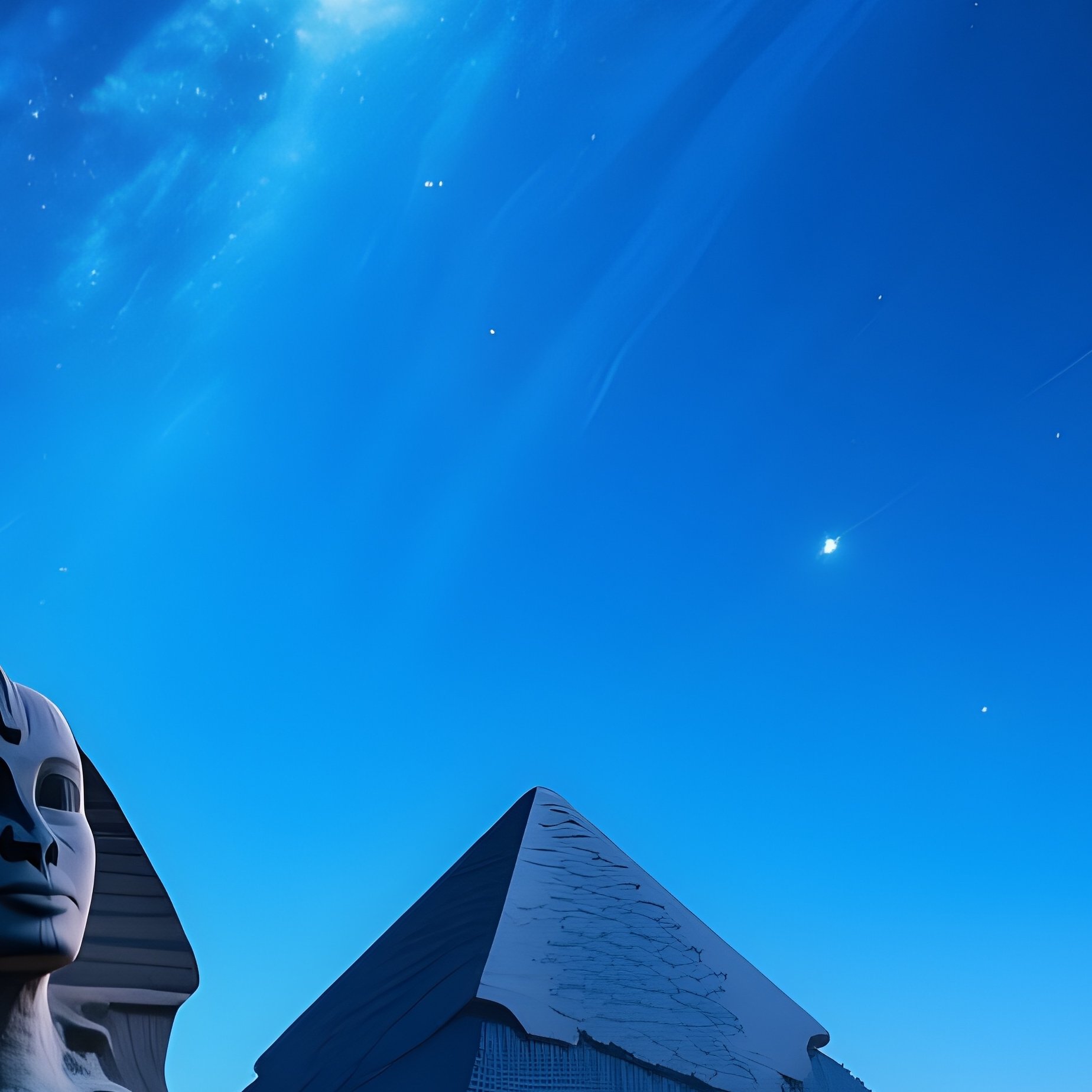 Sphinx And Great Pyramid Space Exploration - Full Resolution Quality Preview
