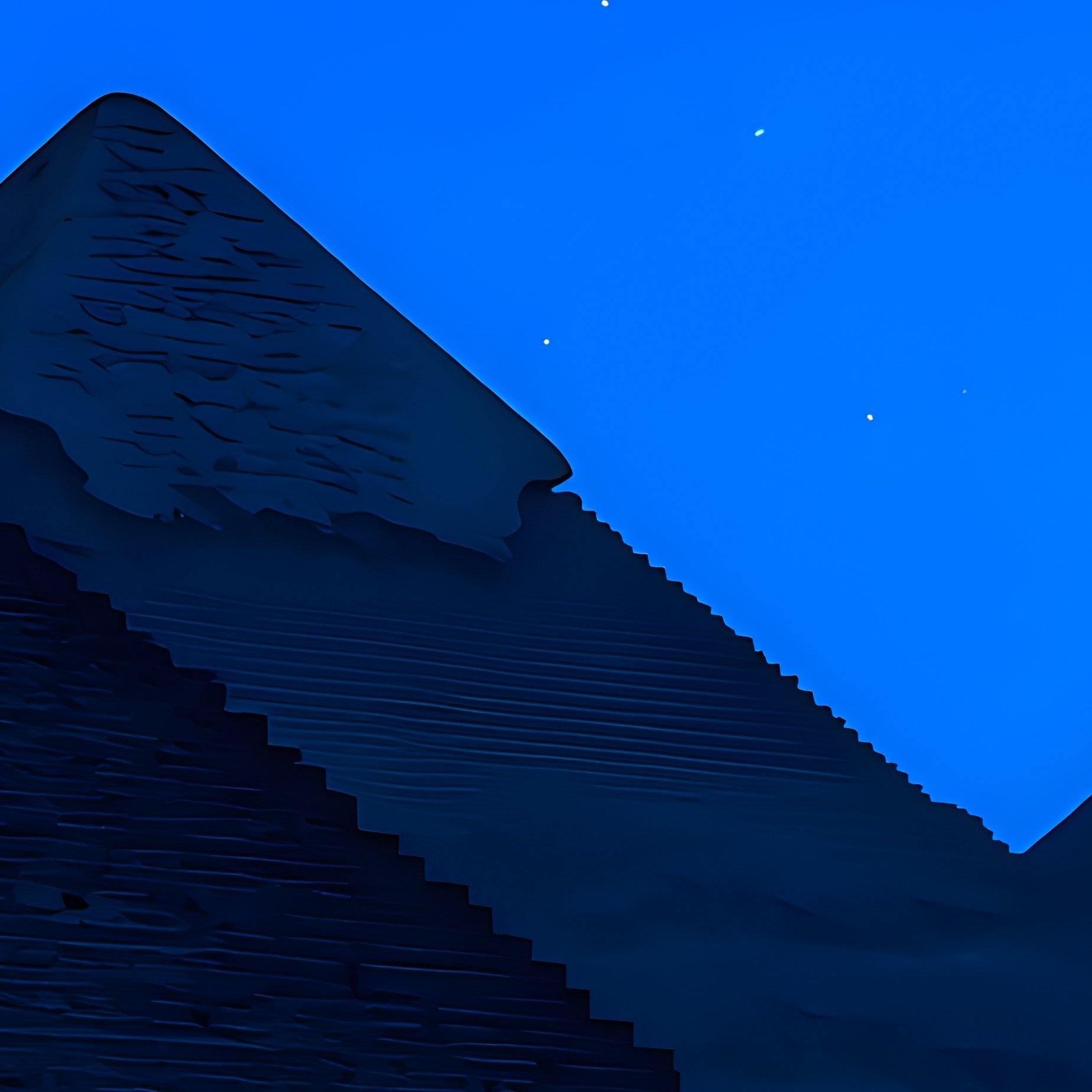 Sphinx And Great Pyramid Twilight Stars - Full Resolution Quality Preview
