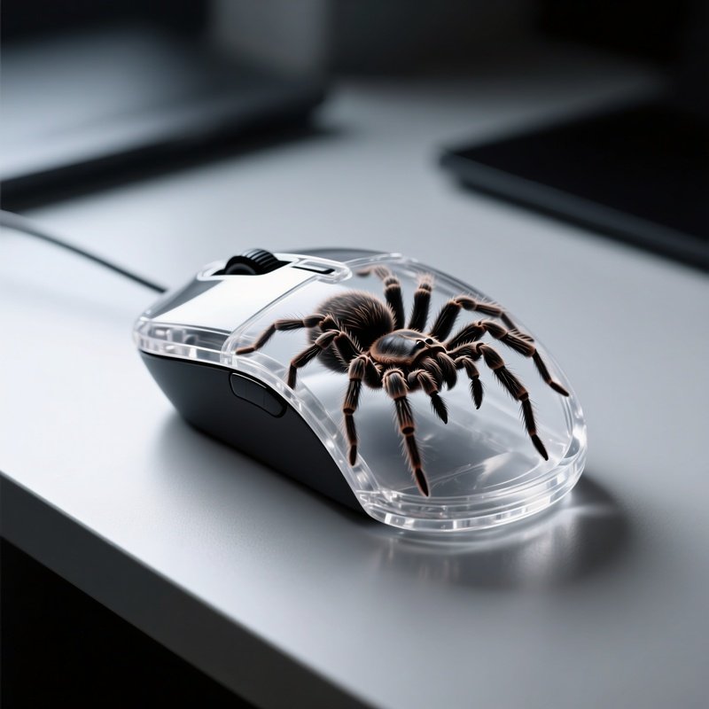 Spider In Resin Acrylic Mouse