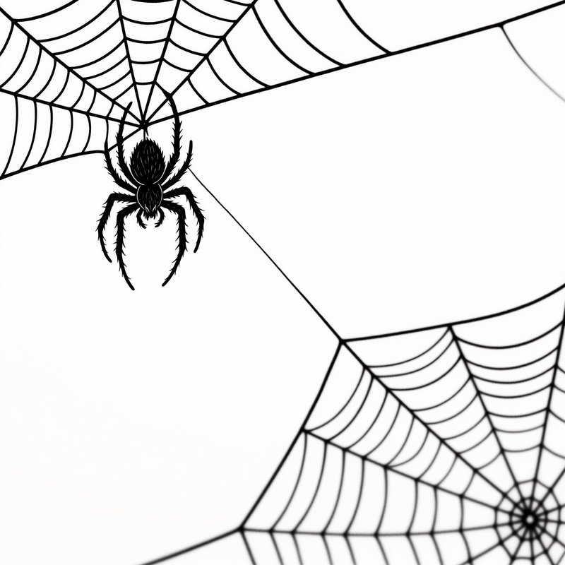 Spider On A Web Spider Web