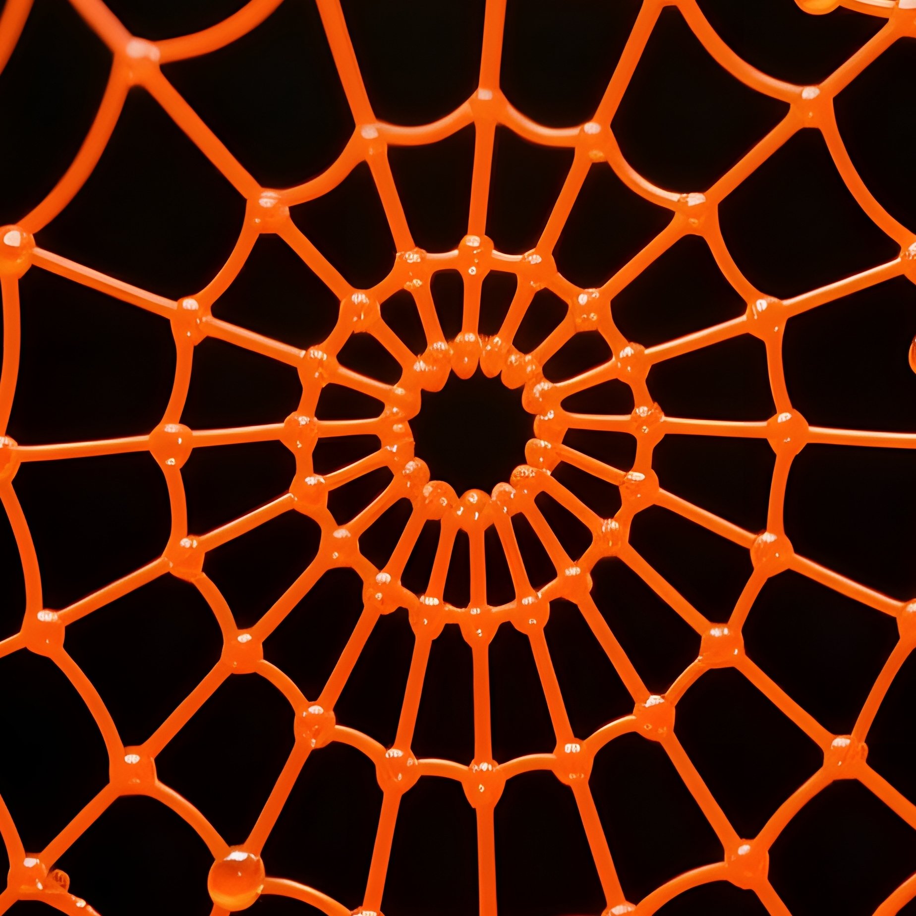 Spider Webs Spider Webs Orange - Full Resolution Quality Preview