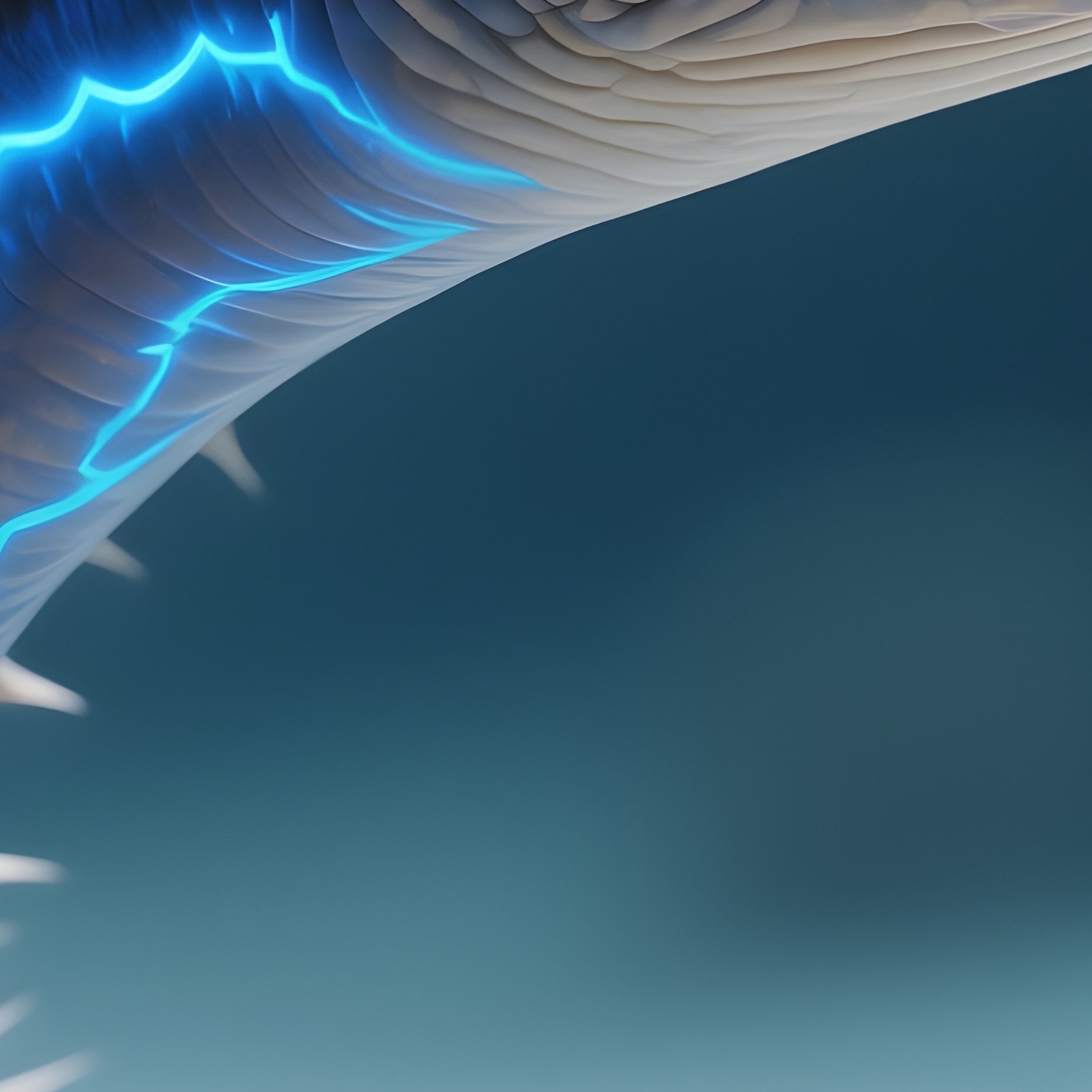 Spiny Eel – Slender Body With Bright Blue Electrical Stripes. - Full Resolution Quality Preview