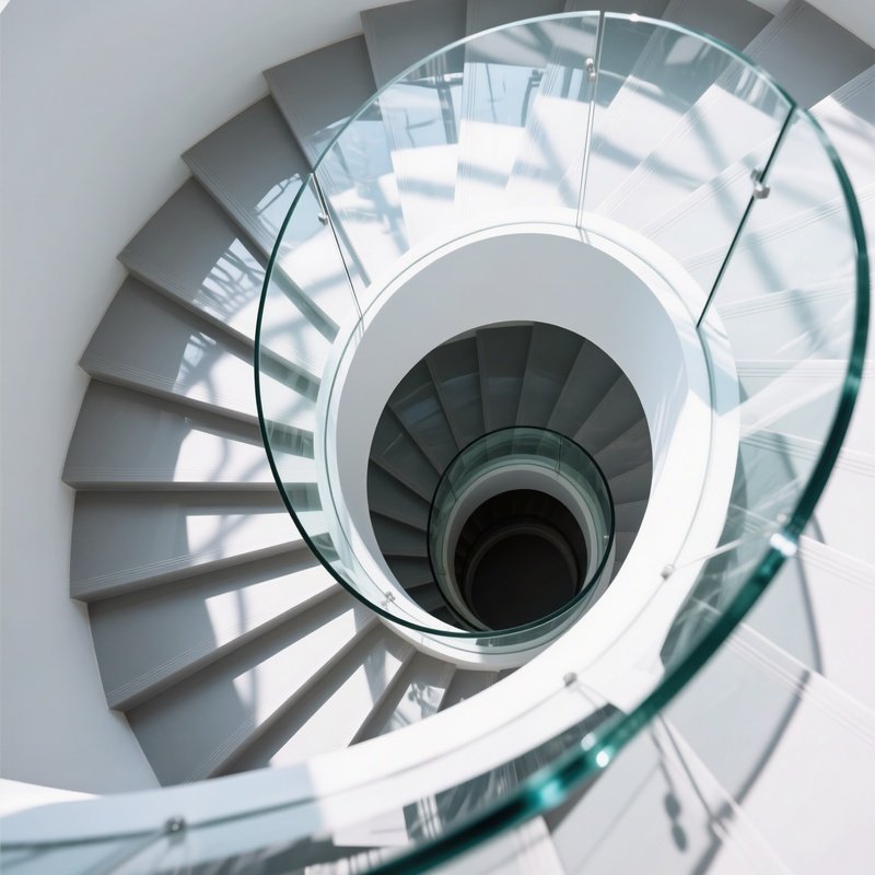 Spiral Staircase Spiral Staircase Glass Railing