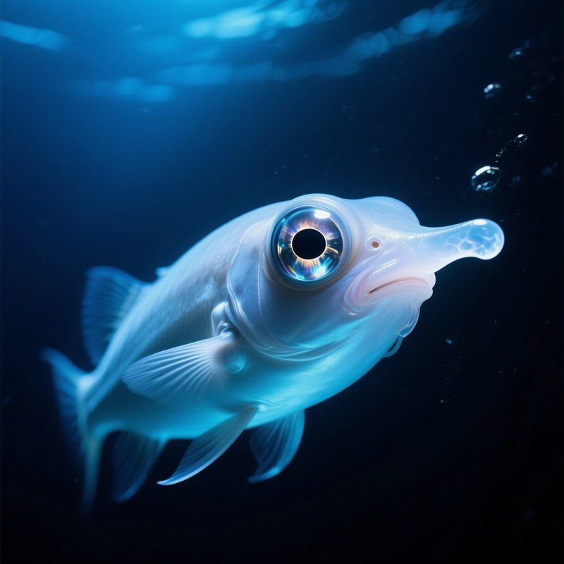 Spookfish Mirrored Eyes Glowing Snout