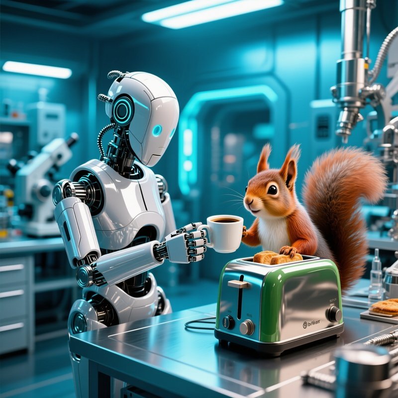 Squirrel Coffee Toaster Robotic Technology