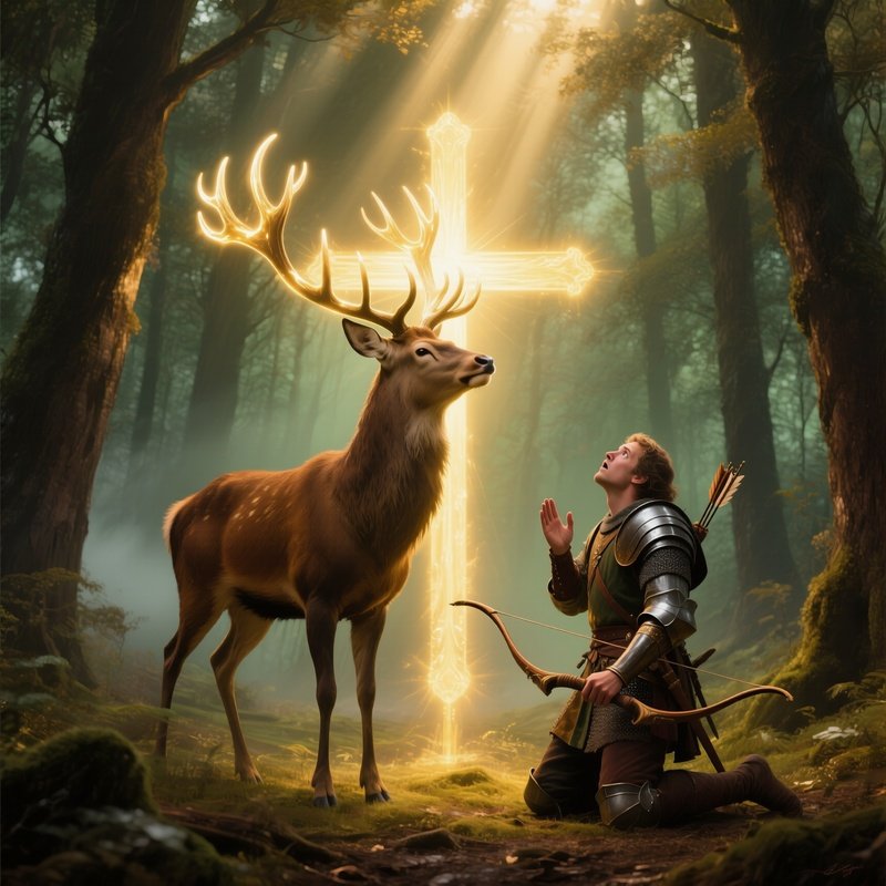 St Hubertus Vision Painting