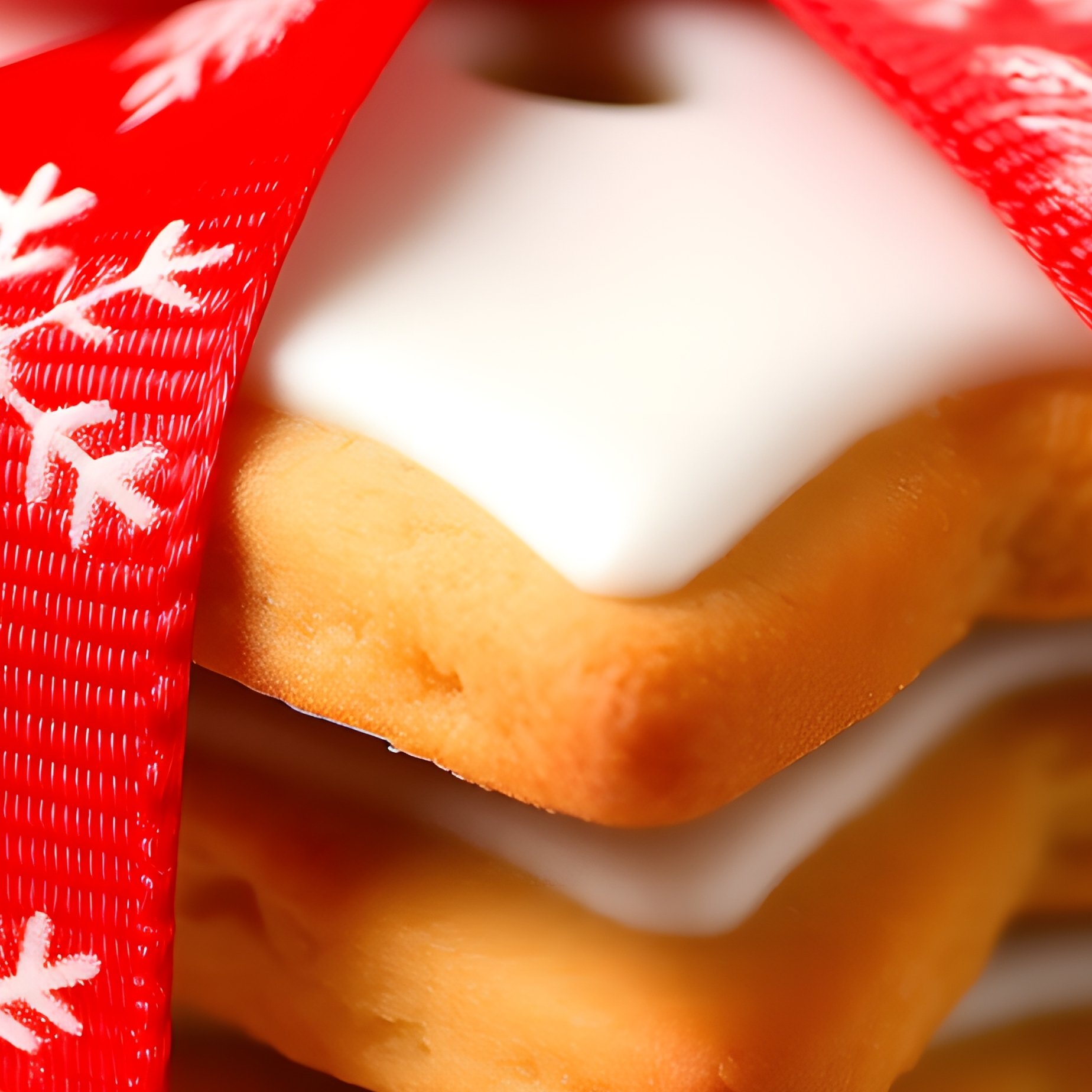 Star Shaped Cookies Tied With A Ribbon Cookies Star Shaped - Full Resolution Quality Preview