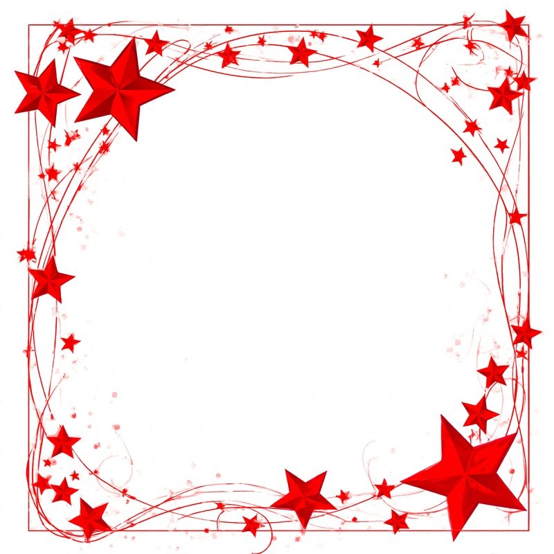 Star Themed Decorative Border Stars Border